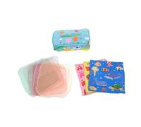 MOLUCKFU Éducatif Garçon Fille Boîte à Mouchoirs Simulée Verte de Préhension Sensoriel pour Garçon Fille Exercice des Doigts sans Odeur Surface Lisse pour Garçons et Filles