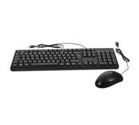 MOLUCKFU Ensemble Clavier et Souris USB Filaire Azerty pour PC Bureautique, Compact et Simple, Pavé Numérique Intégré, Alimentation USB sans Pile, Usage Professionnel et Personnel, Couleur