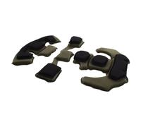 MOLUCKFU Ensemble de Coussinets de Doublure Casque en Mousse à Mémoire de Forme Kit de Rembourrage Vert Olive Coussinets de Protection Absorbant Les Chocs Doublure Respirante et Légère