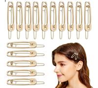 MOLUCKFU Épingles à cheveux pour cheveux fins 15 Pcs en alliage forme épingle à nourrice pinces à cheveux pour femmes résistantes à l'usure pour cheveux longs ou courts