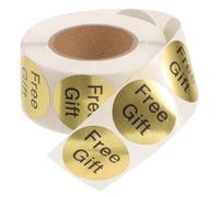 MOLUCKFU Étiquettes Adhésives Autocollantes Rondes 500 Pcs Rouleau Autocollants de Remerciement Client Étiquettes Adhésives pour Emballage Présent et Décoration Utilisation Commerciale