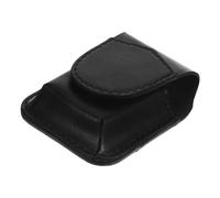 MOLUCKFU Étui à Briquet en Cuir Noir Léger, Protection Anti-Rayures et Résistance la Pression, Poche Portable pour Briquet, Usage Quotidien et Extérieur, Accessoire Pratique pour Fumeur