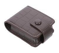 MOLUCKFU Étui À LèVres Compact avec Miroir IntéGré Mini Sac CosméTique Portable en Cuir PU avec Mini Miroir De Maquillage pour Voyage Et Usage Quotidien