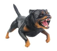 MOLUCKFU Figurine Solide de Chien Rottweiler Modèle Réaliste pour Décoration de Bureau et Éducatif Garçon Fille