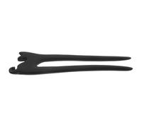 MOLUCKFU Fourche en Crin de Bois Sculptée de Chat, Bâtonnet à Cheveux Chinois en Bois Foncé, Épingle à Cheveux Vintage Élégante pour Mariage et Coiffure Facile