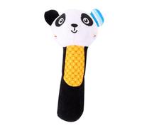 MOLUCKFU Hochet Peluche Animal Doux pour Garçon Fille Sensoriel Montessori Éveil Portable et Facile à Tenir Développement des Capacités Motrices et Reconnaissance des Couleurs Mini Format