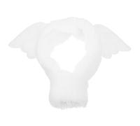 MOLUCKFU Housse de Protection Blanche pour Bâton Lumineux en Tissu Ailes D'ange Mignonnes, Portable Festivals et Fêtes