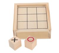 MOLUCKFU Jeu de Société Bois pour Bureau et Table Basse Éducatif Familial Multi-Joueurs pour Garçon Fille et Adultes Décoration Rustique et Divertissement Social