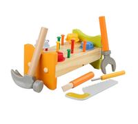 MOLUCKFU Jeu Marteau Garçon Fille Bois Éducatif Établi de Martelage avec Marteau Éveil pour Tout-Petits Améliore Coordination et Créativité