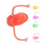 MOLUCKFU Jouets à Doigts Dinosaure pour Garçon et Filles Lot de 5 Marionnettes Accessoires Fête Anti-Stress Jeu Interactif Mini Format Transportable Décoration Bas de Noël