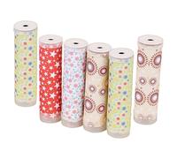 MOLUCKFU Kit de Fabrication de Kaléidoscope DIY pour Garçon et Filles 6 Feuilles de Papier Imprimé Coloré Aléatoire Matériel Pédagogique Créatif pour Éveil et Loisirs Couleur Aléatoire