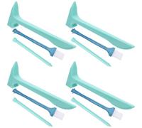 MOLUCKFU Kit de Fouilles Archéologiques Éducatif pour Garçon et Filles, 4 Pièces Comprenant Marteau, Burin et Brosse, de Fouille de Pierres Précieuses, Outil D’Apprentissage Scientifique