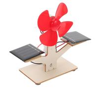 MOLUCKFU Kit de Ventilateur Solaire DIY en Bois - Modèle Scientifique Éducatif pour Garçon et Filles Pédagogique D’Assemblage Manuel Matériel Solide Expérience Pratique en Énergie