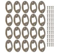 MOLUCKFU Kit D'ouverture DIY 20 Pièces en Fer Couleur Bronze Vert, Inserts Ronds pour Ouvre-bouteille Bière, Vis Incluses, Accessoire de Bricolage pour Fabrication D'ouvre-bouteilles