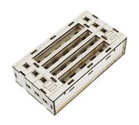 MOLUCKFU Kit Maison Miniature en Bois 1 Pièce, Modèle à Construire Soi-même, Petite Maison Décorative pour Dioramas et Scènes Miniatures, Matériau Bois Lisse sans Écharde, Accessoire