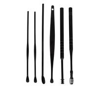 MOLUCKFU Kit Nettoyage Cérumen Acier Inoxydable Outils Oreille Polis Anti-irritation pour Cire Sèche et Grasse Portable et Léger pour Soins Quotidiens à Domicile