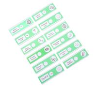 MOLUCKFU Lames De Microscope Préparées pour Étudiants Garçon Et Filles Taille Moyenne en Plastique Vert Échantillons De Légumes Éducatifs Sciences 12 Pièces pour Expériences Biologiques Scolaires