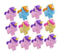 MOLUCKFU Lot de 12 Gommes Démontables Licorne Colorées Mini Gommes Mignonnes en Matériau Solide pour Garçon et Filles pour Récompenses Scolaires et Activités Artistiques Couleur Aléatoire