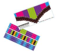 MOLUCKFU Lot de 2 Autocollants Kalimba pour 21 Touches Notes Musicales pour Piano à Pouce Autocollants de Notes pour Touches Kalimba Faciles à Installer Adaptés à L’Apprentissage