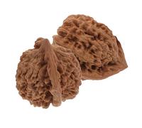 MOLUCKFU Lot de 2 Balles de Massage en Noyer Naturel 43Mm Mains Rouleau de Massage des Points d'Acupuncture Amélioration Circulation Sanguine Compact et Portable pour Relaxation et