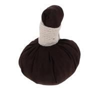 MOLUCKFU Lot de 2 Balles de Massage Thaïlandaises Grandes Grisées en Énergie Pierre, Sachets D'herbes Médicinales Chauffants Réutilisables pour Soulager Muscles, Dos et Pieds - Thérapie