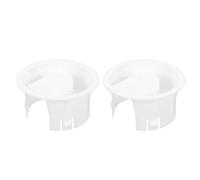 MOLUCKFU Lot de 2 Couvercles de Pichet à Eau Froide en Plastique Filtre Intégré Design Octogonal Rayé Bouchons Étanches Pratiques pour Carafes et Théières Accessoire de Remplacement
