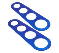 MOLUCKFU Lot de 2 Doseurs de Spaghettis en Acier Inoxydable 4 Trous Outil de Mesure Alimentaire Précis pour Portions de Pâtes Ustensile Compact Cuisine et Préparation de Repas