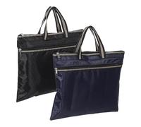 MOLUCKFU Lot de 2 Pochettes Porte-Documents Imperméables en Tissu Oxford, Sacoches Professionnelles à Fermeture Éclair avec Poignées, Organisateurs de Dossiers pour Ordinateur Portable,