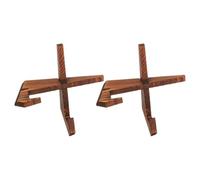 MOLUCKFU Lot de 2 Supports pour Livre Cuisine en Bois Couleur Charbon, Pupitre de Lecture Inclinable Polyvalent pour Recettes, Bureau Cuisine, Accessoire Pratique pour Organisation