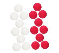 MOLUCKFU Lot de 20 Nez de Clown en Mousse 50 MM Rouge et Blanc Accessoires de Déguisement Cosplay et Farce Amusante pour Fêtes Halloween Noël et Spectacles