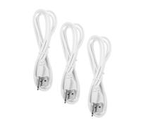 MOLUCKFU Lot De 3 Câbles USB Chargeur Rapide DC 2,5 Mm 19 Mm, Compatibles Chargeur Jouets Et Lampes Étoile, Câble Remplacement, Usage Électronique Personnel, Couleur Noire