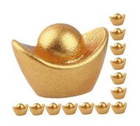 MOLUCKFU Lot de 30 Mini Répliques Décoratives en Plastique Doré, Accessoires Miniatures pour Maison De Poupée, Décoration Miniature Réaliste, Ornements Mini pour Scène Et Loisirs Créatifs