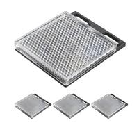 MOLUCKFU Lot de 4 Panneaux Rétroréfléchissants Miroir pour Capteur Photoélectrique, Accessoires de Sécurité Domestique et Industrielle, Haute Réflectivité, Format Grand Nid D’Abeille