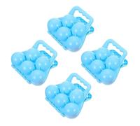 MOLUCKFU Lot de 4 Pinces à Boules de Neige pour Garçon et Filles D’Extérieur D’Hiver Création Rapide de Boules Plastique Sûr Couleurs Aléatoires pour Jeux en Plein Couleur Aléatoire
