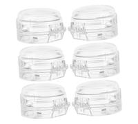 MOLUCKFU Lot de 6 Caches pour Boutons de Four en Plastique, Protection Sécurité pour Garçon et Filles, Facile à Installer, Cuisine Boutons de Cuisinière et Four