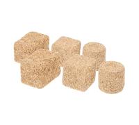 MOLUCKFU Lot de 6 Mini Bottes de Foin Décoratives Réalistes Fausses Bottes de Paille pour Loisirs Créatifs Décorations d'halloween et Scènes de Ferme Miniature Modèle Agricole