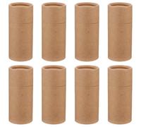 MOLUCKFU Lot de 8 Boîtes Cylindriques en Papier Kraft Boîtes D’Emballage pour Bouteilles D’Huile Essentielle 100 Ml Coffrets Présents en Carton Naturel Rangement Pratique et Transport