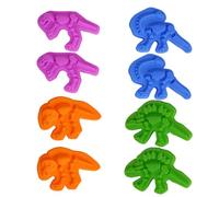 MOLUCKFU Lot de 8 Jouets Dinosaure pour Garçon et Filles, 4 Pièces par Set en Polypropylène Léger, pour Jeux de Plage et Éveil Sensoriel des Tout-Petits