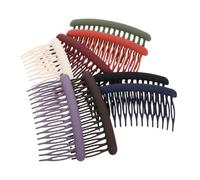 MOLUCKFU Lot de 8 Petits Peignes à Cheveux Latéraux en Plastique Mat pour Femmes, Fixation de Frange, Accessoire Polyvalent pour Fêtes et Mariages