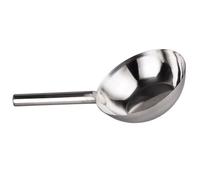 MOLUCKFU Louche Cuisine en Acier Inoxydable Épais, Petite Taille, Manche Long, Louche à Soupe Maison Multifonction, Ustensile Inox Cuisine et Jardin, Cuillère à Eau Pratique