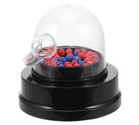 MOLUCKFU Machine Loto Électrique Compacte avec Boules Numérotées Transparentes Tirage Aléatoire Facile Portable pour Bingo et Jeux de Société