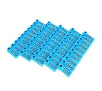 MOLUCKFU Marqueurs auriculaires pour animaux 100PCS TPU bleu, identification rapide et résistante à l'usure, pour bovins et ovins en exploitation agricole