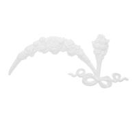 MOLUCKFU Médaillon de Plafond Décoratif Européen Blanc en Matériau Robuste Médaillon de Plafond pour Lustre Décoration Intérieure Accessoire D’éclairage pour Salle à Manger Projet