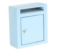 MOLUCKFU Mini Boîte Aux Lettres en Bois Décoration De Jardin Modèle De Mini Maison Petite Boîte Lettres Ornement Figurine