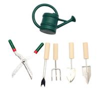 MOLUCKFU Miniature Outils de Jardin Miniature pour Maison de Poupée Ensemble Compact de Kit Mini Accessoires de Jardinage Arrosoir et Outils de Désherbage Réalistes pour Décoration