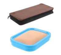 MOLUCKFU Modèle Entraînement Acupuncture Débutant Silicone Réaliste Peau Simulée pour Pratique Acupuncture et Injection Intramusculaire Aide à Étude Médecine Chinoise