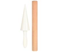 MOLUCKFU Moule à cornet de glace en bois avec poignée ergonomique, 1 set, forme ronde, sans bavure, pour bricolage de crème glacée et cuisine