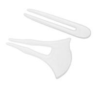 MOLUCKFU Moules à bâtonnets pour cheveux à faire soi-même 2pcs blanc précis flexible pour accessoires de bijoux DIY coiffure style ancien epoxy résine