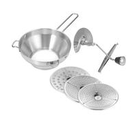 MOLUCKFU Moulin à Purée Acier Inoxydable Presse-légumes Manuel Ustensile Cuisine pour Pommes de Terre Carottes Fruits Légumes Sûr et Facile à Utiliser