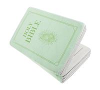 MOLUCKFU Oreiller Peluche Bible Créative Tissu Doux Coussin Décoratif pour Modèle Vert Compact